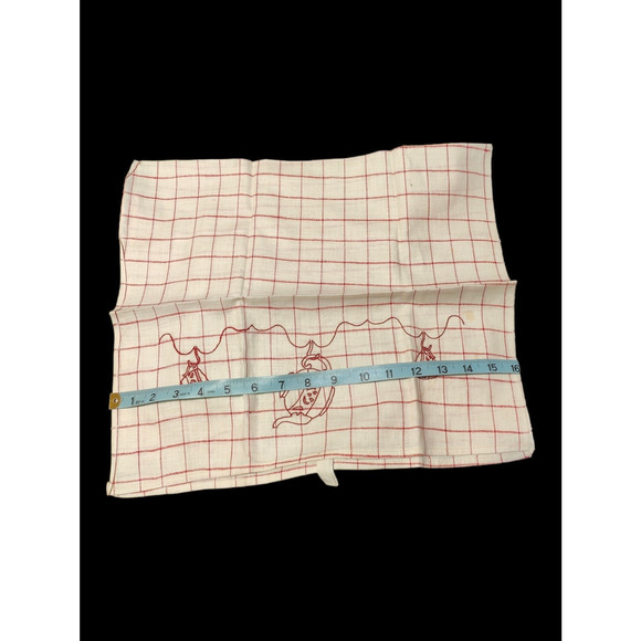 4 Vintage Hand Embroidered Tea Towels - Picture 5 of 14